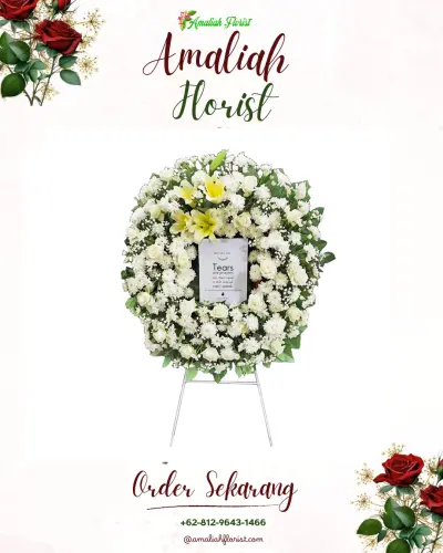 Krans Bunga Duka Cita di Manglid